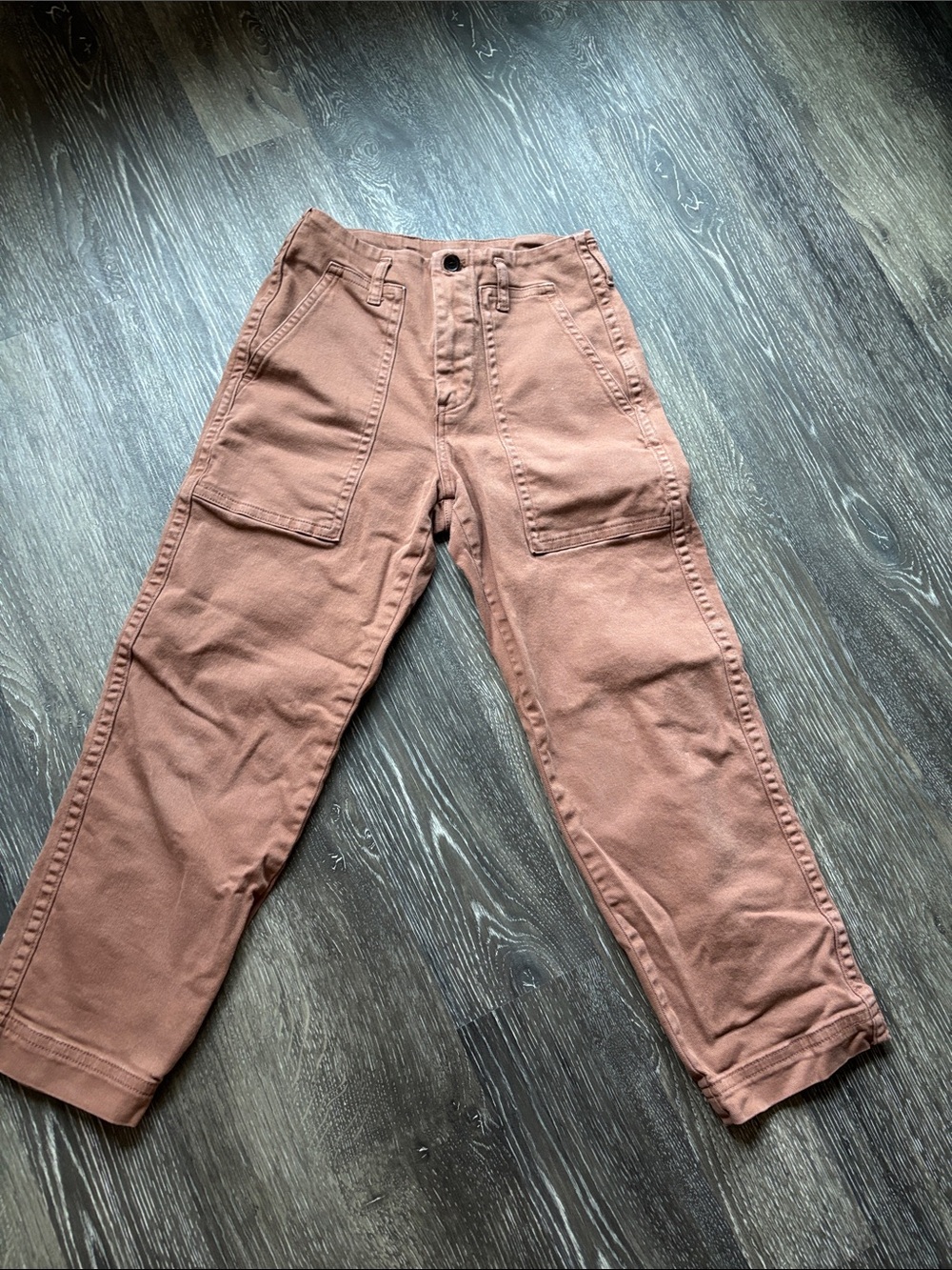 Everlane Straight-Leg Utility Pants in Burnt